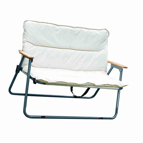 CFTGIW Outdoor Camping Klapperschaftsstuhl Tragbarer Camping Beach Liegestuhl mit Kissen Klappstuhl Foldable Chair Folding LECLINER STANDOUTDOUR Falten (Doppelstuhl) von CFTGIW
