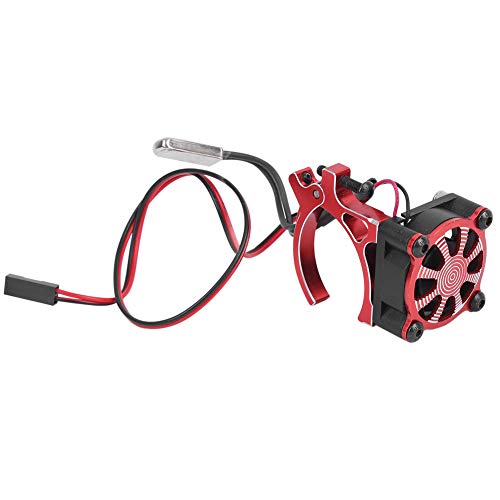 CFTGIW RC Model Car Motor Kühllüfter Kühlkörper mit Thermosensor für 540 550 3650 3660Blue 540 3650 550 Auto RC Wärmer E Motor Wärme -SinKRC -Auto Heizkühlkörper Wärme mit (Rot) von CFTGIW