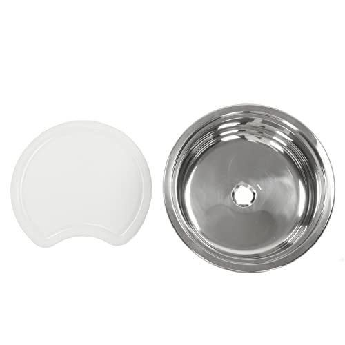 CFTGIW RV Edelstahl -Spüle Kit mit Acryl -Schneidebrett Safer Robuster Spüle Schneidplatten Austausch von RV von CFTGIW