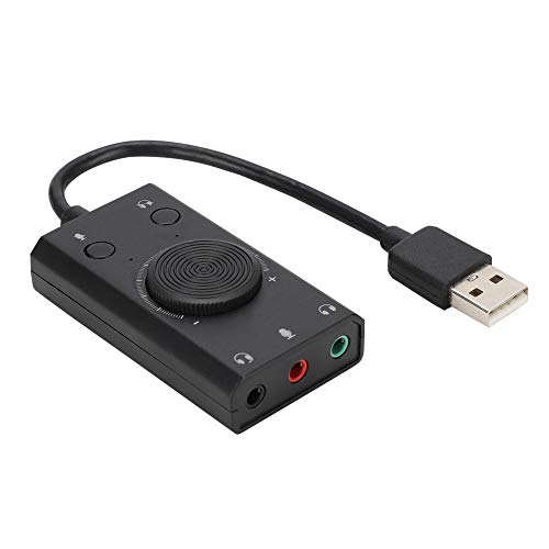 CFTGIW SC2 USB Multifunktionsantriebs -Soundkarte mit Indikator für Desktop -PC -Laptop -Sound Cardusb Sound CardDesktop PC Cardlaptop Sound Card Card für die Verwendung mit Headset Combo Unique von CFTGIW