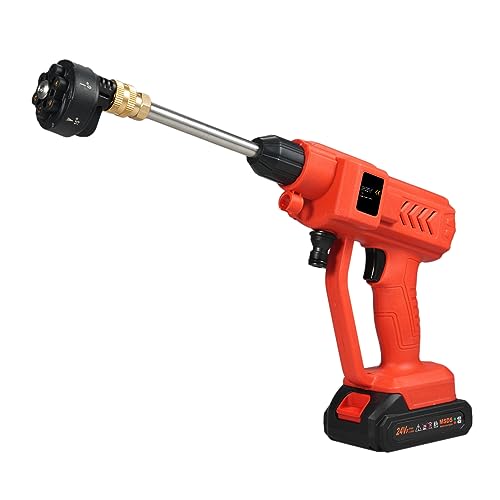 CFTGIW Schnurloses Power -Waschmaschine 300W Hochleistungsreiniger Maschine mit 6in1 Spray Wiederaufladbarer Batterie für Autozaunboden Wasserwaschandringung Wäscherloser Auto Unterlegscheibter Auto CFTGIW Schnurloses Power -Waschmaschine 300W Hochleistungsreiniger Maschine mit 6in1 Spray Wiederaufladbarer Batterie für Autozaunboden Wasserwaschandringung Wäscherloser Auto Unterlegscheibter Auto von CFTGIW