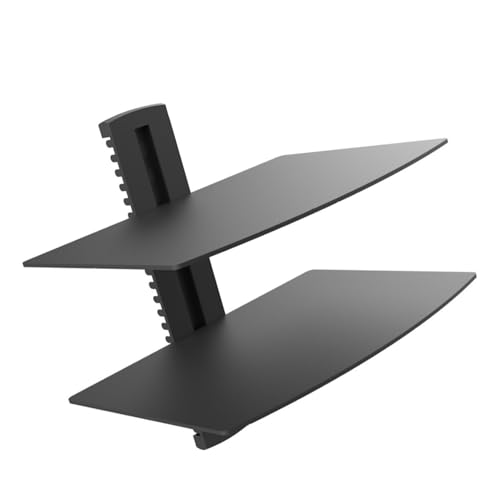 CFTGIW Schwebendes Unterhaltungszentrum -Regal 2 Tier Starke Ladung Bea Sparsparung W Mount TV -Regal für das Heimliche Unterhaltungszentrum Shelffloating TV Shelf2 Tier TV -Lücken Mount TV von CFTGIW
