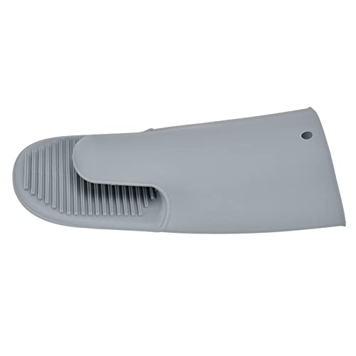 CFTGIW Silikonwärmedämmhandschuhe Verdickte Schlupfofenhandschuhe für Mikrowellen -Grillengrün Es Horizontal Hoch B Wärmeisolierung Glovesilicon Ofenhandschuhe (GREY) von CFTGIW
