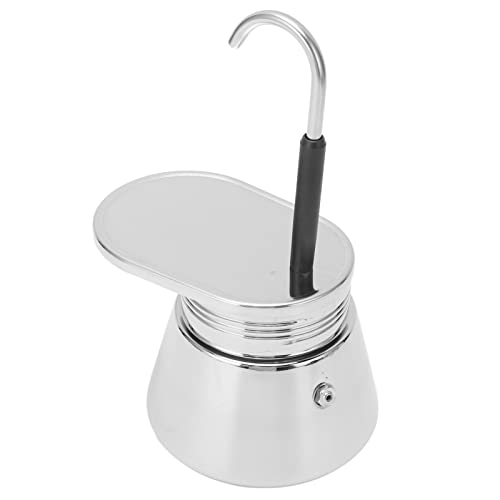 CFTGIW Single Ausguss Mocha -Topf Edelstahl Handgieß Latte Kaffeekanne für 200 Ml in Ihrem Gebräu Nur Ein Röhrchen Mokka -Potcoffee Potcoffee Hersteller Potmocha Kaffee Potstainless Stahl (50ML) von CFTGIW