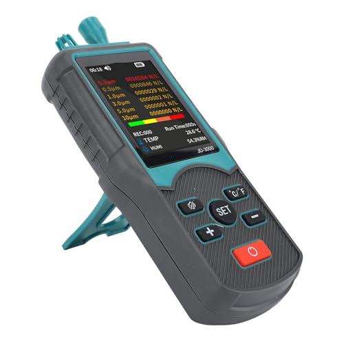 CFTGIW Staubpartikelzähler 0,3 0,5 1, 3, 5, 10 & mgr; M Pm2, Pm10 Multi Funktionelle Handheld -Luftpartikel -Tester von CFTGIW