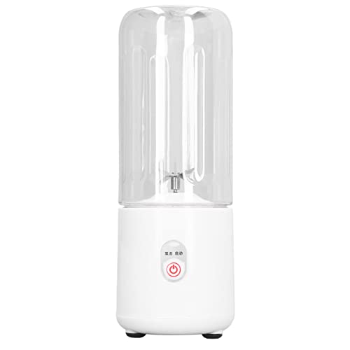 CFTGIW Tragbarer Mixer 6 Blades USB Wiederaufladbare Multifunktionsfruchtmixer Juicer Cup für zu Hause 500 Ml Weiße Lademilchshakes Tragbare Mixer -Safttaste Cupusb Tragbar (WHITE) von CFTGIW
