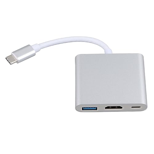 CFTGIW USB C -Dockingstation 3 in Aluminiumlegierung 4K HD 5Gbit / S Trans 60W PD Power USB C Hub für TV -Projektor Computer Docking Stationusb Hub3 in Hubusb Hub Multiport von CFTGIW