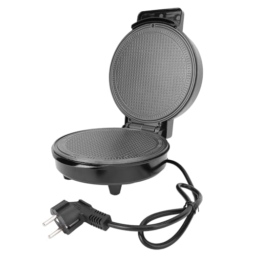 CFTGIW Waffelkegelhersteller Infinite Temperatureinstellung Schnelles Erwärmen Non -Stick -Eiscreme Kegelhersteller Einfach zu Pfannkuchenmaschine für Home Eu Steck (EU -Stecker 220 V 4W) von CFTGIW