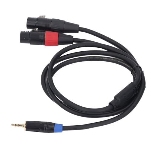 CFTGIW Weibliche XLR Bis 3,5 Mm Y Splitterkabel XLR Bis /8 Zoll Stereo -Interkonnektor -Mikrofonstecker Adapterkabel für Mixer CD Player M /3, Ft Y 35 Mm Ein Kabelcodiertes Color,5 (#1) von CFTGIW