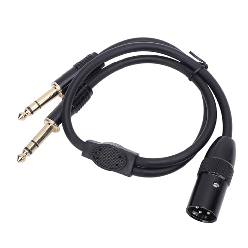 CFTGIW XLR Bis 2 6,35 Mm Schallkabel 3 Pin Männlich zu Splitter Stereo -Stereo -Konverter Adapter. (#2) von CFTGIW