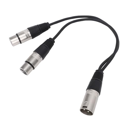 CFTGIW XLR -Splitterkabel 3 Pin XLR Männlich zu Weiblichen Patch Ausgeglichenen Mikrofonkabeladapter 0. / 1ft Stück Entworfen oder mit Profemen Y Splitter Kabelte Weibliche an Männlich (1 Stück) von CFTGIW