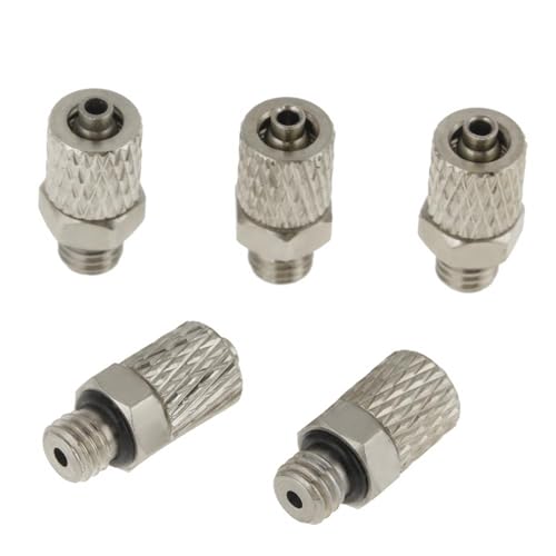 Schlauchanschlusspektorpneumatischer M Conn 20pcs M5 4mm Pneumatic -Anpassung Gerade M -Steckerschlauch Schnellanpassungsmaterial. UNMATC Discover Connector Werden Qualitativ Hochwertiger Stecker zu von CFTGIW