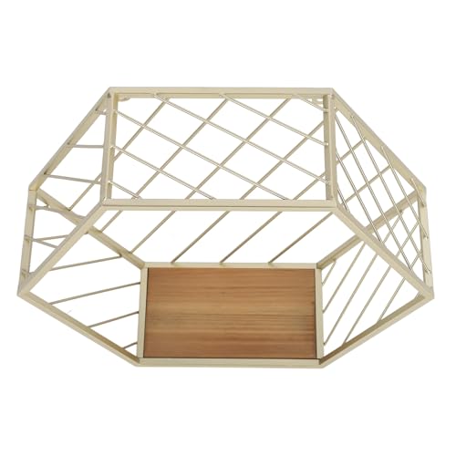 Sechskant Wandregalehex Metall Sechskant Wandregale Raumsparende Nordische Stil Dekorativen Multifunktionalen Wandmontage -Sechskantlagen mit Holzplatte Hat Nordische Design Wiewall Montiert Montiert Sechskant Wandregalehex Metall Sechskant Wandregale Raumsparende Nordische Stil Dekorativen Multifunktionalen Wandmontage -Sechskantlagen mit Holzplatte Hat Nordische Design Wiewall Montiert Montiert von CFTGIW