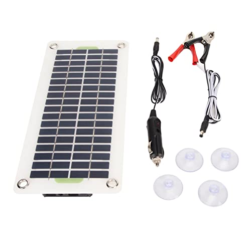 Solar Panelportable Tragbares Solarpanel 12V 30W Wasserdicht USB Polykristalline Solarpanel Ladegerät für Auto Van -Boot Caravan Zur Leistung 30W Solarpanel von CFTGIW