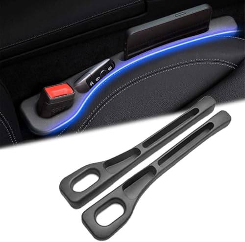 CFWZRYCJ Autositz-Spaltfüller für Tesla Model 3 2019-2025,2 Stücke Autositz Gap Plug Sitzlückenfüller Stopfen Sitzspalt Organizer Abstandshalter Car Seat Gap Filler Auto Innenraum Zubehör,A-Black von CFWZRYCJ