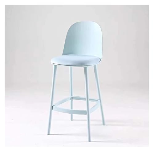CFY652 Barhocker Barhocker for den Heimgebrauch Hohe Hocker Rückenlehne Barhocker Theke Inselstuhl Bar Chair(Blue) von CFY652