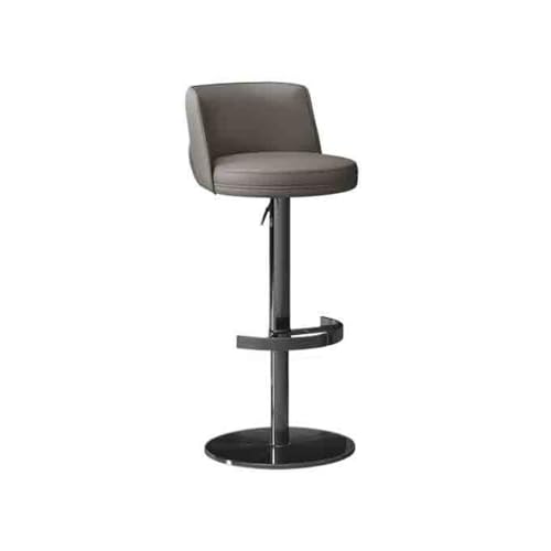 CFY652 Barhocker Moderner, einfacher Barstuhl aus Edelstahl for den Haushalt, kann angehoben und gedreht Werden, Barhocker, Bartheke, Barhocker Bar Chair(Grigio) von CFY652