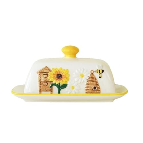 CFY652 Butterdose Quadratische Keramik geprägte Design Butter Gericht Home Storage Öl Gericht niedlich Butterbox CFY652 Butterdose Quadratische Keramik geprägte Design Butter Gericht Home Storage Öl Gericht niedlich Butterbox von CFY652