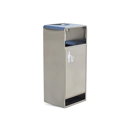 CFY652 Mülltonne 40L Innen-/Außen-Mülleimer, quadratischer Metall-Mülleimer mit Zwei seitlichen Öffnungen, moderner Haushalts-Mülleimer Garbage Bin CFY652 Mülltonne 40L Innen-/Außen-Mülleimer, quadratischer Metall-Mülleimer mit Zwei seitlichen Öffnungen, moderner Haushalts-Mülleimer Garbage Bin von CFY652