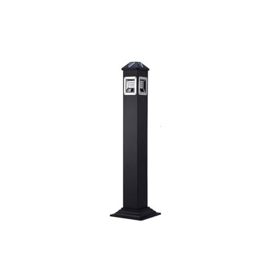 CFY652 Mülltonne Aschensäule for den Außenbereich, vertikaler Müll, Aschenbecher, Hotel-Einkaufszentrum, Raucherzimmer, Edelstahl-Rauchlöschsäule Garbage Bin(Schwarz) von CFY652