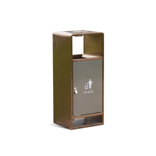 CFY652 Mülltonne Innen-/Außen-Mülleimer, quadratischer Metall-Mülleimer mit seitlichem Überwurf, moderner, gewerblicher Mülleimer mit Aschenbecher Garbage Bin CFY652 Mülltonne Innen-/Außen-Mülleimer, quadratischer Metall-Mülleimer mit seitlichem Überwurf, moderner, gewerblicher Mülleimer mit Aschenbecher Garbage Bin von CFY652