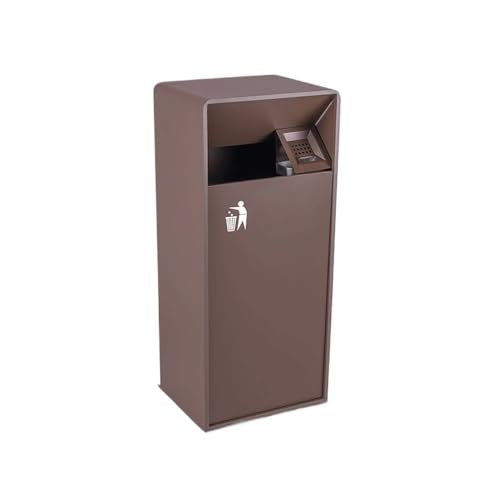CFY652 Mülltonne Innen-/Außen-Mülleimer, quadratischer Metall-Mülleimer mit seitlichen Öffnungen, moderner kommerzieller Haushalts-Mülleimer Garbage Bin(Groß) von CFY652