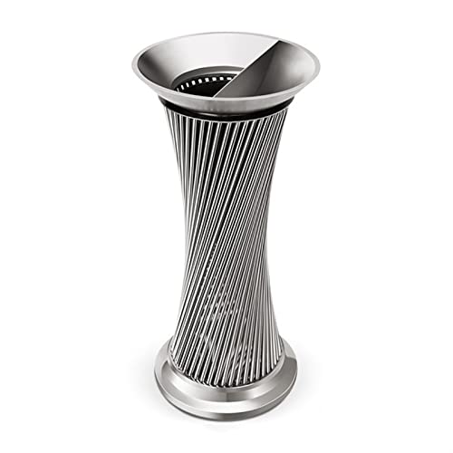 CFY652 Mülltonne Kommerzieller Outdoor-Mülleimer, Edelstahl-Mülleimer, Oben offener Mülleimer, große Mülleimer for den Innenbereich, vertikaler Zigarettenkippen-Rauchbehälter Garbage Bin(Silver) CFY652 Mülltonne Kommerzieller Outdoor-Mülleimer, Edelstahl-Mülleimer, Oben offener Mülleimer, große Mülleimer for den Innenbereich, vertikaler Zigarettenkippen-Rauchbehälter Garbage Bin(Silver) von CFY652