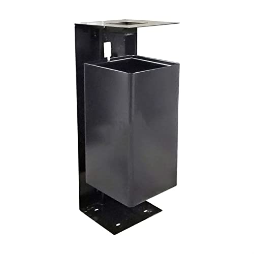 CFY652 Mülltonne Quadratischer Mülleimer for den Außenbereich, schwarz lackierter Mülleimer mit Deckel und Aschenbecher, Mülleimer aus Edelstahl, Garbage Bin CFY652 Mülltonne Quadratischer Mülleimer for den Außenbereich, schwarz lackierter Mülleimer mit Deckel und Aschenbecher, Mülleimer aus Edelstahl, Garbage Bin von CFY652