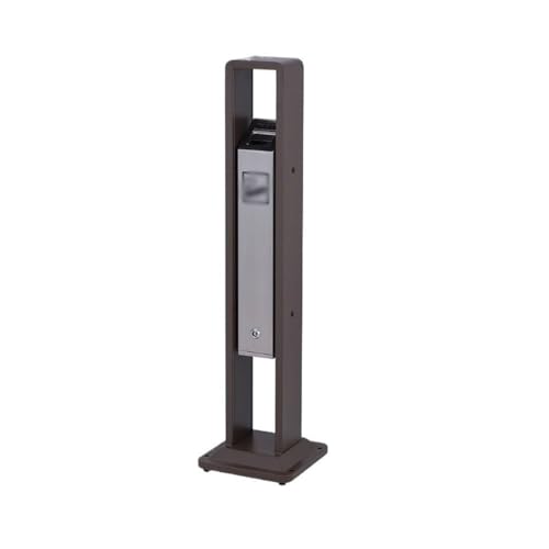CFY652 Mülltonne Vertikaler Aschenbecher for den Außenbereich, Raucherbereich, Edelstahl, große Zigarettenkippensäule, kommerzieller Zigarettenkippen-Sammeleimer Garbage Bin(Bruin) von CFY652