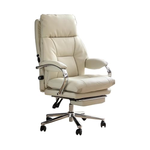 CFY652 Office Chair Luxuriöser Bürostuhl aus Leder mit elektrischer Massage, bequem for den Einsatz zu Hause und im Büro Bürostuhl Ergonomisch von CFY652