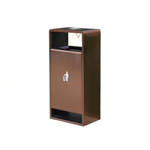 Mülltonne 55L Mülleimer for den Innen- und Außenbereich, quadratischer Metall-Mülleimer mit seitlichem Überwurf, moderner, gewerblicher Mülleimer for Privathaushalte mit Aschenbecher Garbage Bin Mülltonne 55L Mülleimer for den Innen- und Außenbereich, quadratischer Metall-Mülleimer mit seitlichem Überwurf, moderner, gewerblicher Mülleimer for Privathaushalte mit Aschenbecher Garbage Bin von CFY652