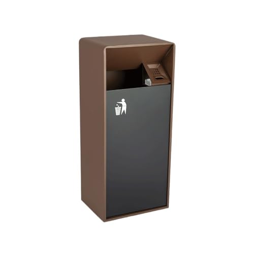 Mülltonne Mülleimer for den Außenbereich, zweifarbig, quadratisch, Metall-Mülleimer mit seitlicher Öffnung, moderner kommerzieller Haushalts-Mülleimer mit Aschenbecher, 19 l/40 l Garbage Bin(Mittel) Mülltonne Mülleimer for den Außenbereich, zweifarbig, quadratisch, Metall-Mülleimer mit seitlicher Öffnung, moderner kommerzieller Haushalts-Mülleimer mit Aschenbecher, 19 l/40 l Garbage Bin(Mittel) von CFY652