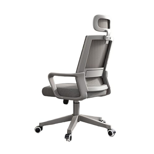 Office Chair Bürostuhl, ergonomischer Schreibtischstuhl, Gaming-Stuhl mit Netzstoff und hoher Rückenlehne, großer und hoher, bequemer Home-Office-Stuhl for Männer und Frauen Bürostuhl Ergonomisch(Grig von CFY652