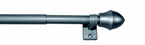 CG-Sonnenschutz Cafehausstange universal Paris in Messing, Nickel-matt oder weiß - Größen: 55-85cm, 85-135cm oder 135-225cm (Nickel-matt, 85-135 cm) von CG-Sonnenschutz