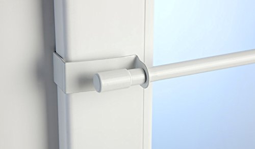 CG-Sonnenschutz Klemmstange Easy Fix weiß ausziehbar 45-75cm oder 75-125cm ohne Bohren Vitrage zum Klemmen Klemmstange (45-75 cm) von CG-Sonnenschutz