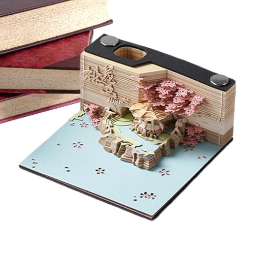 CGACCSD 3D-Kalender – Notizblock, 3D-Monatskalender, vielseitiges Notizbuch mit klassischer Gravur für Büro, Haus, Klassenzimmer, Weihnachten, Ostern, Organisation CGACCSD 3D-Kalender – Notizblock, 3D-Monatskalender, vielseitiges Notizbuch mit klassischer Gravur für Büro, Haus, Klassenzimmer, Weihnachten, Ostern, Organisation von CGACCSD