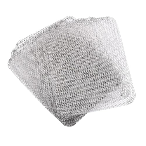 CGACCSD BBQ Grill Mesh Matte, Mesh Klopfen | 10 Stück BBQ Steak Grilling Mesh Grid – BBQ Food Screen Cooking Mat für Garden Campfire Rackpacking, Backyard von CGACCSD