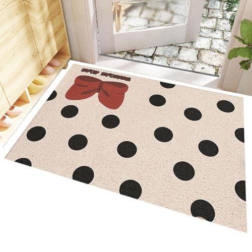 CGACCSD Badematte mit Knoten, Fußmatte mit Knoten, Badezimmerteppich, rosa, rutschfest, schmutzabweisend, für Schlafzimmer, von CGACCSD