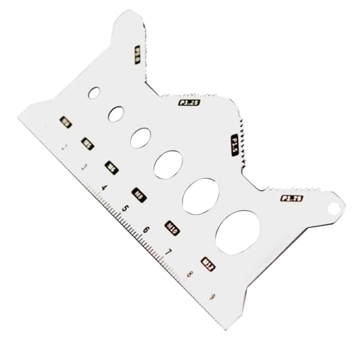CGACCSD Bolt Gauge Messwerkzeug | Schraubenlehre Messwerkzeug | Tragbare Rostfreie Zweiseitige Lehre Für Werkstatt Möbelmontage Reparatur CGACCSD Bolt Gauge Messwerkzeug | Schraubenlehre Messwerkzeug | Tragbare Rostfreie Zweiseitige Lehre Für Werkstatt Möbelmontage Reparatur von CGACCSD