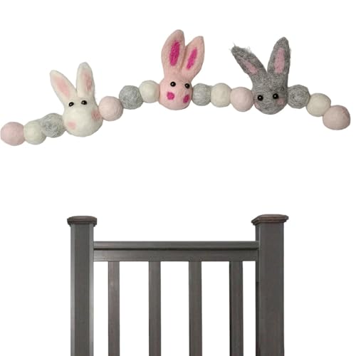 CGACCSD Bunny Happy, Ostern Bunny Garland, Bohamian Rabbit, Ostern, Garland Door Banner Felt | Partyzubehör Handarbeit Dekoration Ballkrone bunt für den Kamin CGACCSD Bunny Happy, Ostern Bunny Garland, Bohamian Rabbit, Ostern, Garland Door Banner Felt | Partyzubehör Handarbeit Dekoration Ballkrone bunt für den Kamin von CGACCSD