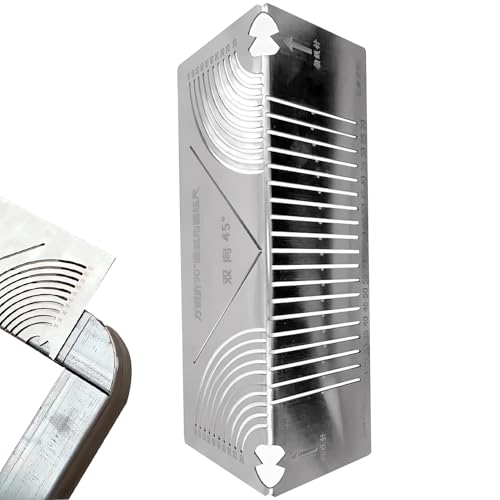 CGACCSD Eck- und Bogenmarkierungswerkzeug | Quadratischer Bogenmarker aus Metall | Hilfe zum Zeichnen von Parallellinien | Schnittführung für Rohre zum Schweißen von Metallrahmen von CGACCSD