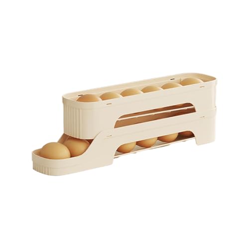 CGACCSD Eierhalter für Kühlschrank, Eier-Organizer – automatischer Eierspender, Organizer für Speisekammer ohne Verrutschen und Aufbewahrung, kompaktes Kochzubehör für die Theke CGACCSD Eierhalter für Kühlschrank, Eier-Organizer – automatischer Eierspender, Organizer für Speisekammer ohne Verrutschen und Aufbewahrung, kompaktes Kochzubehör für die Theke von CGACCSD
