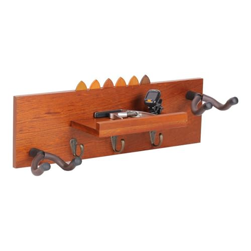 CGACCSD Gitarren Wandhalterung | E-Gitarren Halter Aus Holz,Ukulelen Mit Bass Aufbewahrung Für Wohnzimmer Und Musikstudio von CGACCSD