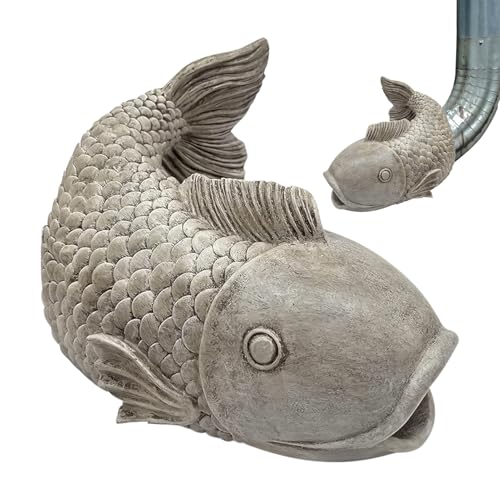 CGACCSD Gutter Diverter,Fischform Kunstharz Dachrinnen Verlängerungs Umlenker - Dynamische Skulptur Verlängerungsblock für Bewässerung Rasen Garten Yard Terrasse Outdoor CGACCSD Gutter Diverter,Fischform Kunstharz Dachrinnen Verlängerungs Umlenker - Dynamische Skulptur Verlängerungsblock für Bewässerung Rasen Garten Yard Terrasse Outdoor von CGACCSD