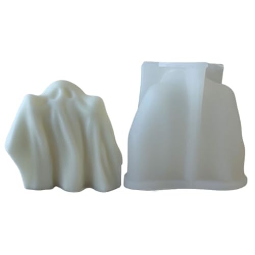 CGACCSD Halloween Kerzenformen | 3D Geisterform aus Harz | Wachs Handwerk für Seife Kuchen Süßigkeiten Dekoration Halloween von CGACCSD