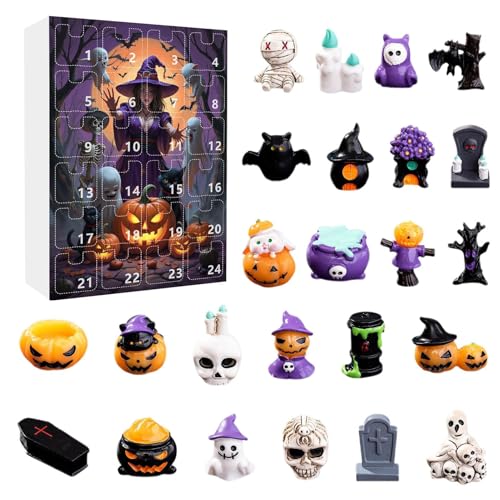 CGACCSD Horror Figuren Countdown Kalender,Resin Gruselfiguren Schreibtisch Deko | Kleine Gruselfiguren Für Kamin Fernsehschrank Schreibtisch von CGACCSD