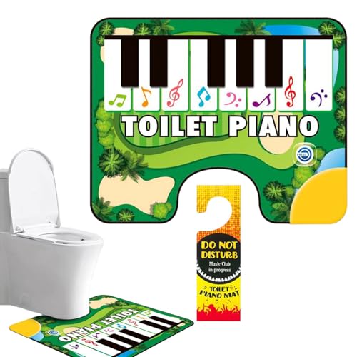 CGACCSD Klaviermatte für die Toilette, Klaviermatte, elektronischer Soundteppich für das Badezimmer, interaktiver Klavier-Soundteppich für Badezimmer, Topfbodenmatte CGACCSD Klaviermatte für die Toilette, Klaviermatte, elektronischer Soundteppich für das Badezimmer, interaktiver Klavier-Soundteppich für Badezimmer, Topfbodenmatte von CGACCSD