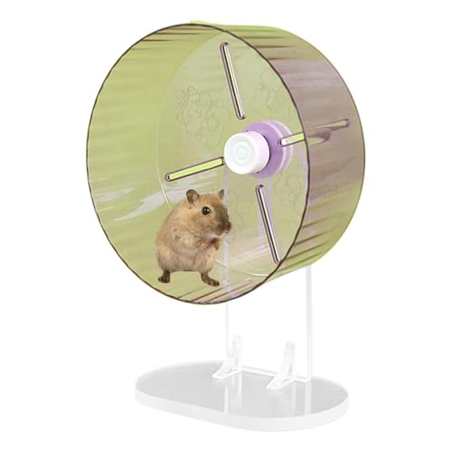 CGACCSD Kleines Hamsterrad, Hamsterrad – Tiere Spinner Wheel Toys | Acryl Tiere leise Üben Sie Spinner Zubehör für syrische Zwerghamster von CGACCSD