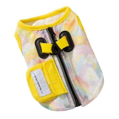 CGACCSD Kühlende Jacke für Hunde | Sommerkleidung für Hunde – ärmellose Kleidung mit D-Ring für Geschirr für warmes Wetter Ausflüge Park Garten Spaziergänge Sommer Training Reisen von CGACCSD