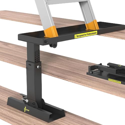 CGACCSD Leiterverlängerung, Treppenleiter | Klappbarer Leiterstabilisator, hohe Festigkeit, robustes Zubehör für Fenster, 9,25 – 15,5 Zoll, Höhenbereich verstellbar von CGACCSD